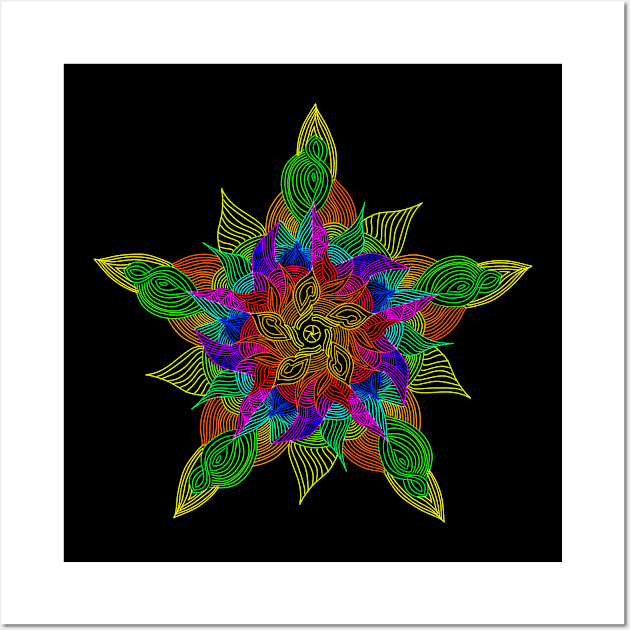 MANDALA STAR Wall Art by KARMADESIGNER T-SHIRT SHOP